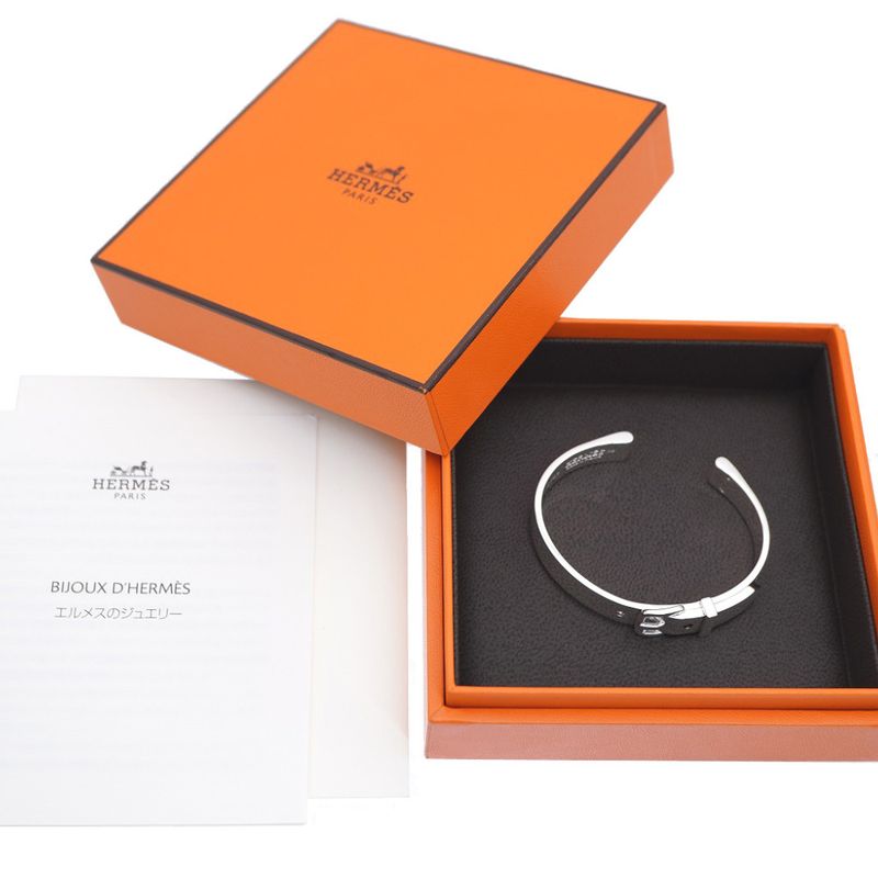 Hermes Bucher Serie Bangle 925 Silver Bracelet 1059 — view 3