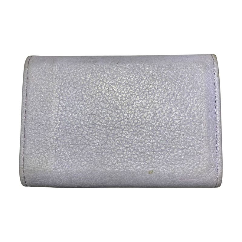 Louis Vuitton Wallet Trifold Portefeuille Lock Mini Purple — view 7