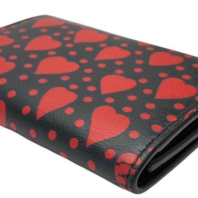 Saint Laurent Paris 6-stack Key Case Hook Compact Heart Motif Allover — view 5