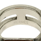 Hermes Medor Ring No 9 Moonstone Diamond Silver 925 51 10.6 g Accessories — view 3