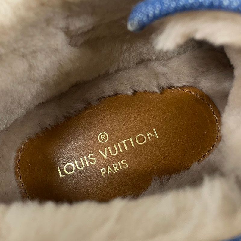 Louis Vuitton Cozy Line Ankle Boots Monogram Denim 8 — view 5