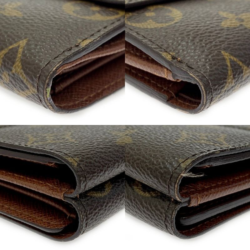 Louis Vuitton Monogram Portefeuille Elise Brown Folding Wallet — view 5