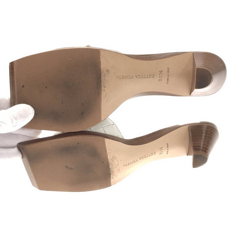 Bottega Veneta Intrecciato Square Toe Leather Sandals — view 5