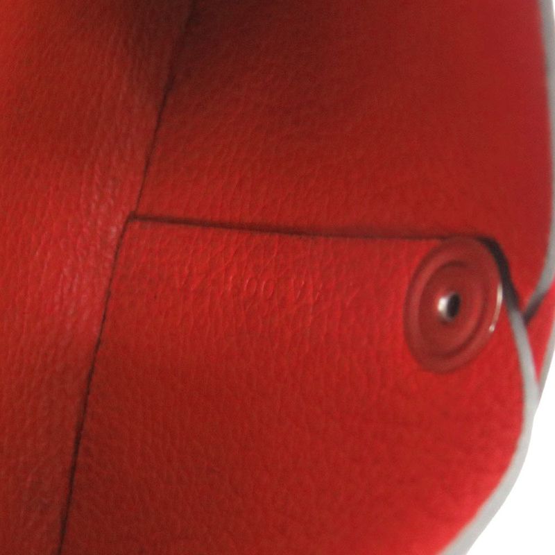 Hermes Bastia Evercolor Rouge Coup Silver Hardware Coin Case