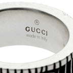 Gucci Ring Double G Silver Black — view 5