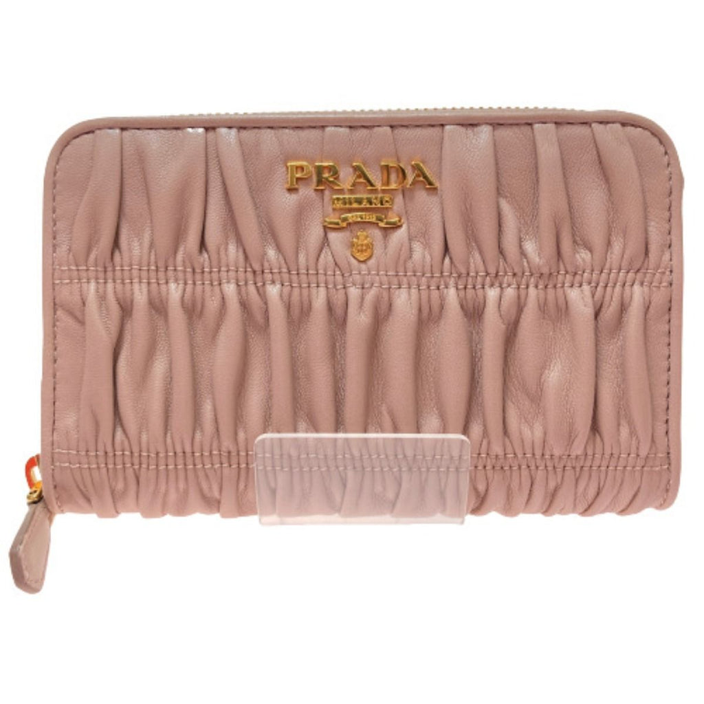 Prada Medium-Length Wallet Portafoglio Lampo 1 Ml157 Beige Cipria Round Zipper — view 2