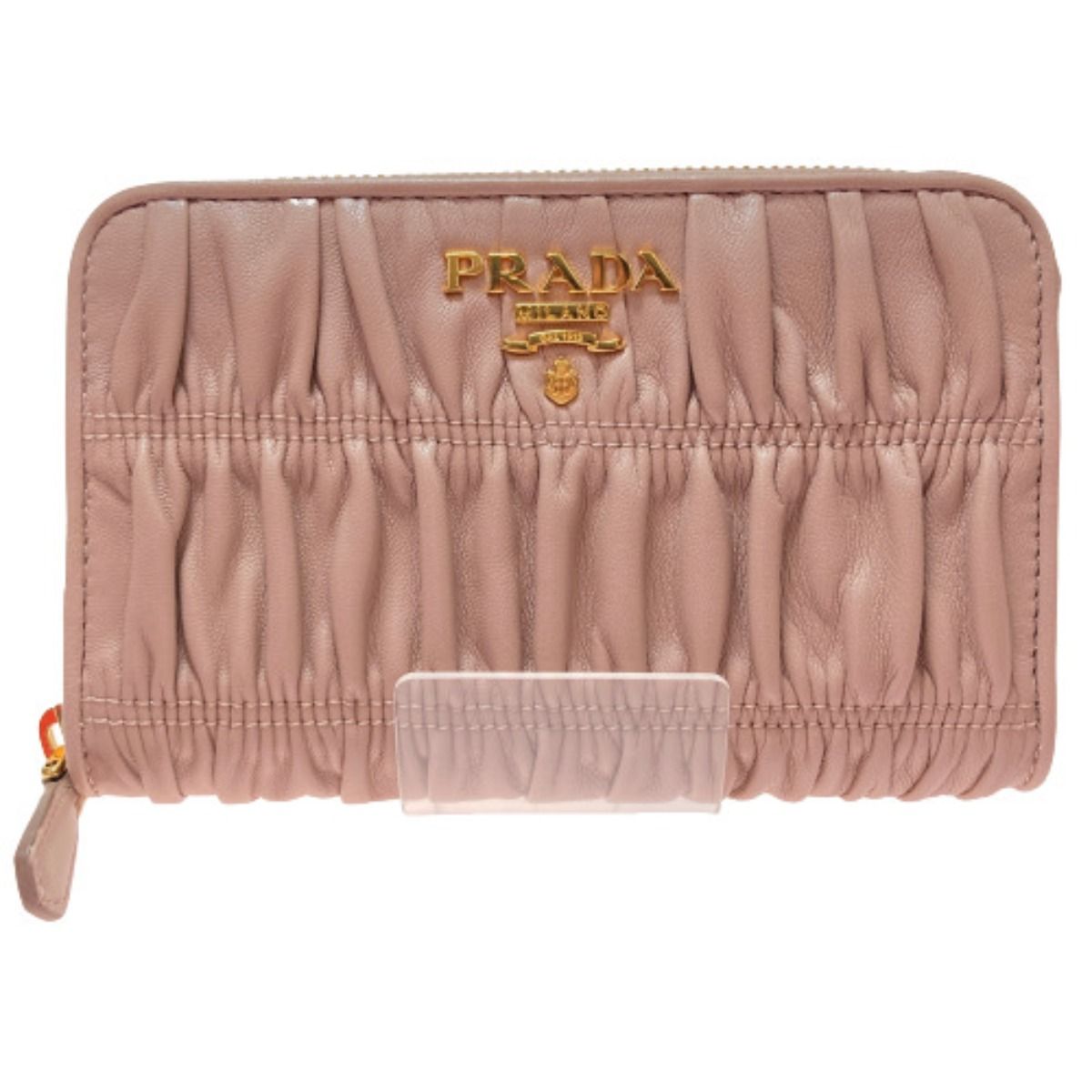 Prada Medium-Length Wallet Portafoglio Lampo 1 Ml157 Beige Cipria Round Zipper — view 2
