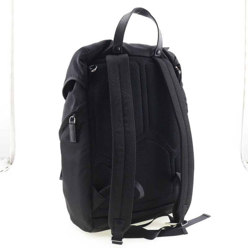 Prada 2 Vz135 Nylon Nero Backpack Daypack — view 3