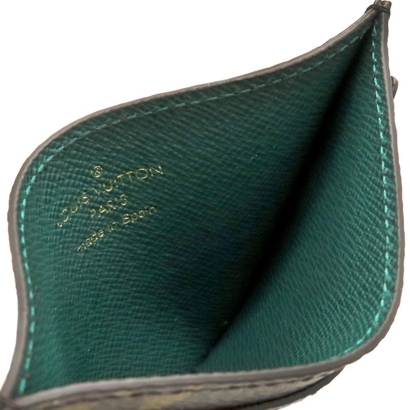 Louis Vuitton Card Case Porte Carte Surple Monogram Canvas Green — view 7