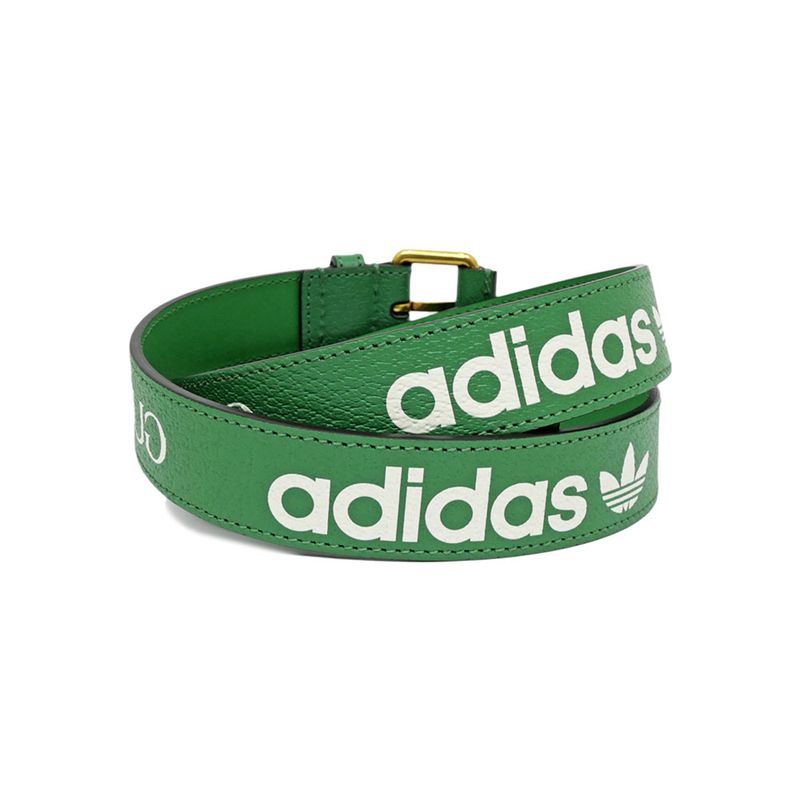 Gucci Adidas Belt Green Gold Hardware 95 cm — view 3