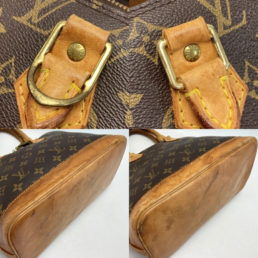 Louis Vuitton Monogram Alma Handbag with Padlock — view 8