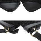 Gucci GG Suede Black Shoulder Bag 0454 — view 3