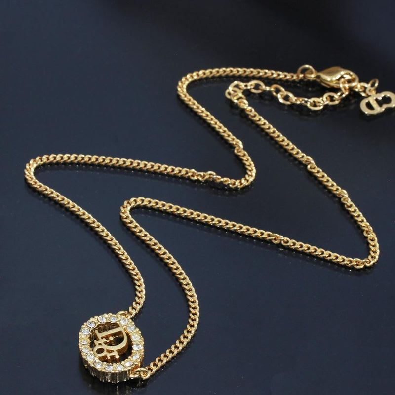 Christian Dior Necklace Zirconia GP D9504 — view 4