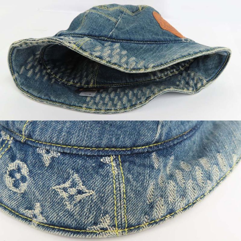 Louis Vuitton NIGO Bonnet Denim Mp3242 MADE Hat Monogram Damier — view 8