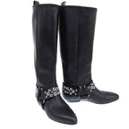 Louis Vuitton 2019 Item Rhapsody Line Pointed Toe Low Heel Leather Long Boots — view 2