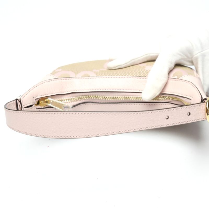 Gucci Ophidia Jumbo GG One Shoulder Mini Bag Handbag Pink — view 9