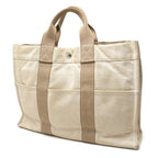 Hermes New Fourre Tout MM Canvas Tote Beige A4 Size — view 2