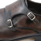 Louis Vuitton Double Monk Strap Shoes Business Size 8 Leather — view 9