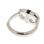 Hermes Myon Size T60 Metal Silver Black Ring 1082 — view 8