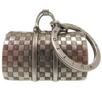 Louis Vuitton The Keepall Charm Damier Key Holder Metal Silver 1158 — view 3