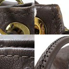 Louis Vuitton Shoulder Bag Artsy MM Monogram Empreinte Dark Brown — view 4