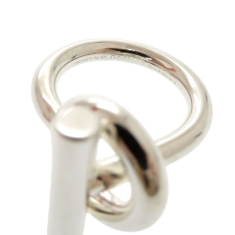 Hermes Echappe Size 56 Silver 925 Ring 1881 — view 7