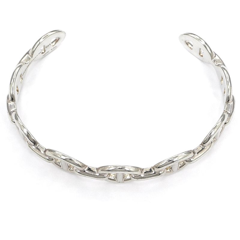 Hermes Bracelet Chaine D'ancre Anchene Bangle SH AG 925 SV Silver — view 6