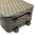 Fendi Carry-on Luggage Bag Zucca Pattern Canvas Brown Travel Suitcase — view 3