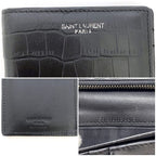 Saint Laurent Folding Long Wallet Black — view 2