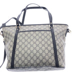Gucci 2-Way Tote GG Supreme Leather Dark Brown — view 2