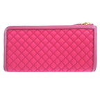 Prada Quilted Nylon Pink L Shaped Zipper Long Wallet 1042 — view 2