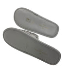 Louis Vuitton Homey Line Monogram Flat Shoes Satin Gray Slippers Room — view 6