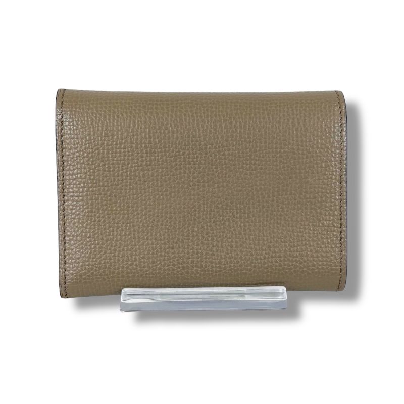 Loewe Anagram Trifold Wallet Pebble Grain Calf Sand Beige — view 3