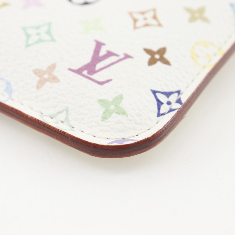 Louis Vuitton Pochette Cles Monogram Multicolor White Ca4019 Coin — view 5