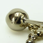 Chanel Coco Mark Metal Silver Heart Rhinestone C25 P — view 5