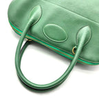Hermes Bolide 35 Green Epsom Gold Hand Ba Handbag — view 6