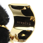 Hermes Earrings Emile Cloisonne Red Gold GP Plated Jewelry Accessories — view 6