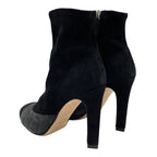 Chanel Boots Short Shoes Suede Black Gray Coco Mark Quilted — view 4