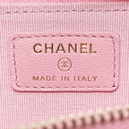 Chanel Quilted Ap0221 Baby Pink Coin Case Lambskin Gold Hardware — view 5