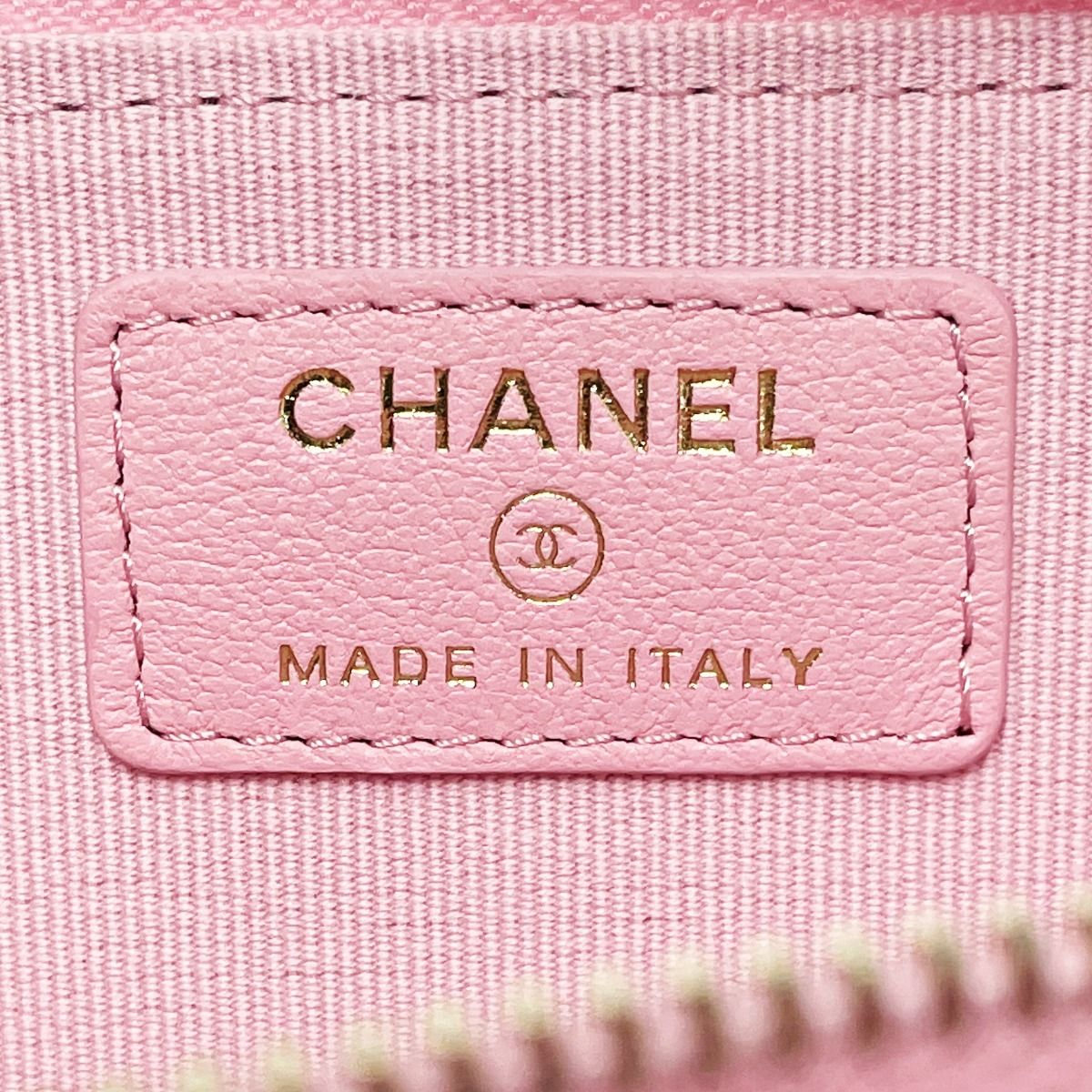 Chanel Quilted Ap0221 Baby Pink Coin Case Lambskin Gold Hardware — view 5