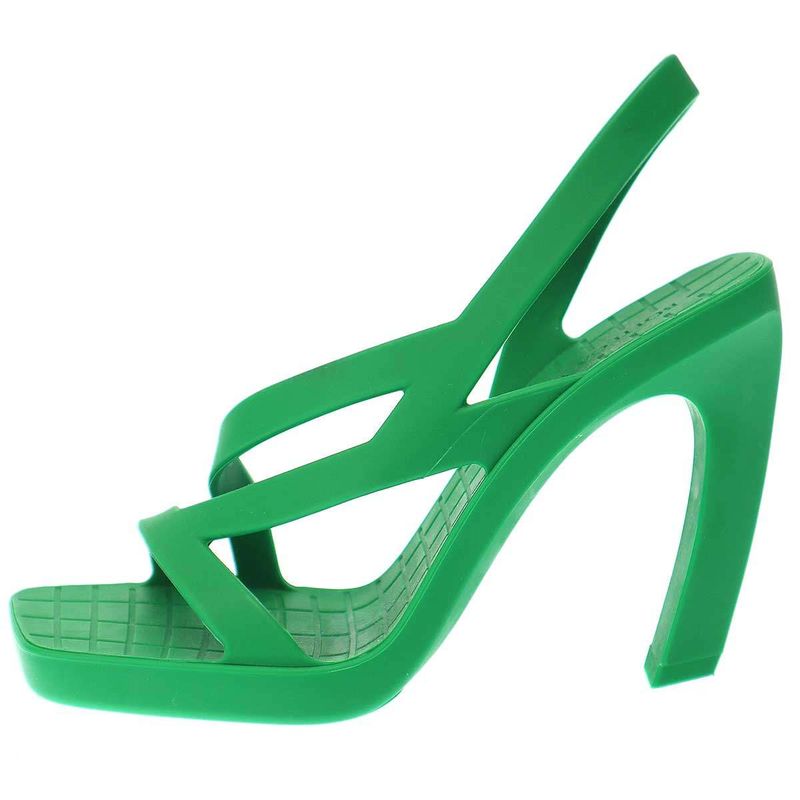 Bottega Veneta Jimbo Rubber Heel Sandals Green 36 — view 2