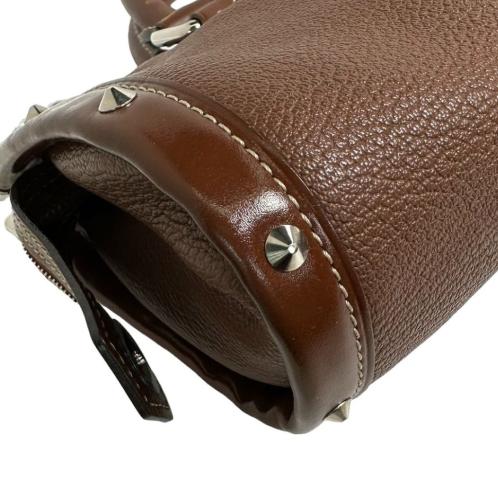 Louis Vuitton Souhari Sienne Epanoui PM Handbag Brown — view 7