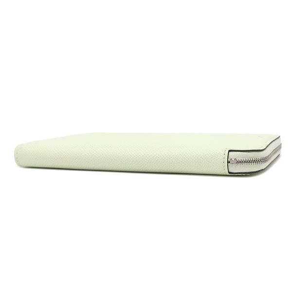 Hermes Long Azap Silk Inn Vaux Epson Vert Fizz Silver Hardware — view 3