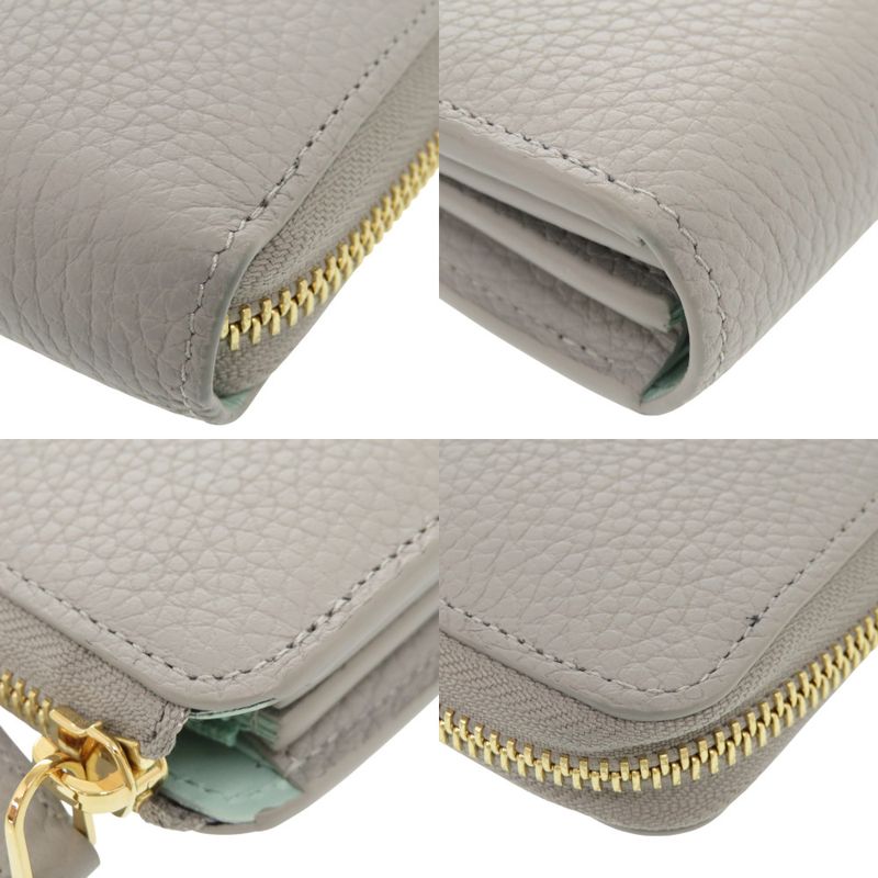 Louis Vuitton Portefeuille Comete Taurillon Leather Flint Gray L-shaped — view 3