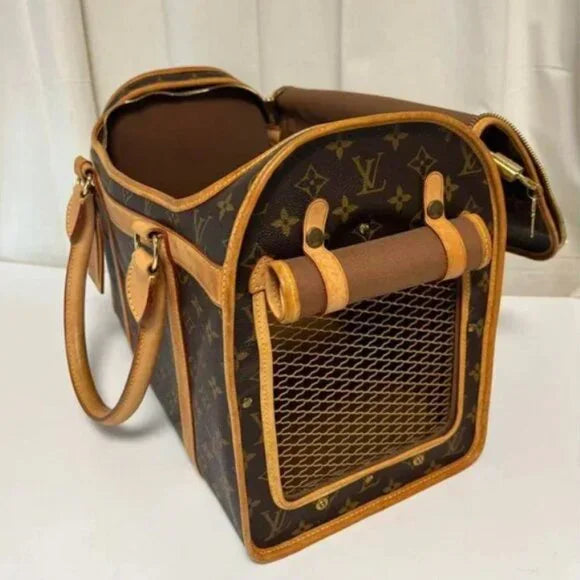 Louis Vuitton Sac Chien 40 dog Carrier Monogram Pet Travel Bag Purse — view 3