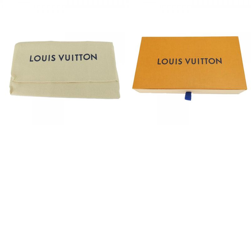 Louis Vuitton Long Wallet Zippy Monogram Empreinte Marine Rouge — view 9