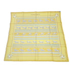 Hermes Silk Carre 90 Sequences Scarf Yellow — view 2
