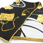 Hermes Kelly En Caleche 70 Kelly's Carriage Black Yellow Silk — view 3