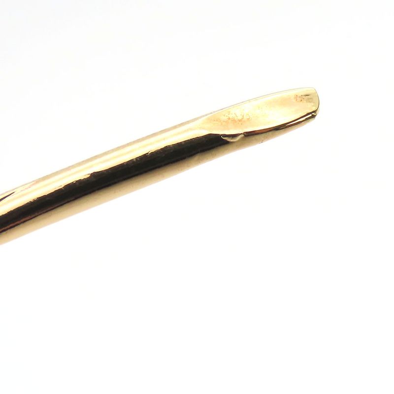 Christian Dior Brooch Metal Gold Feather Motif Plated Accessories — view 8