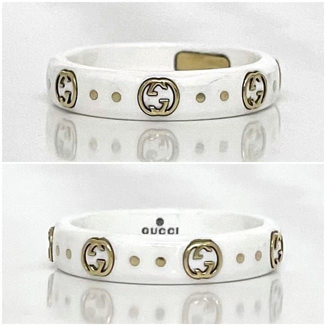 Gucci Icon Ring White Yellow — view 5